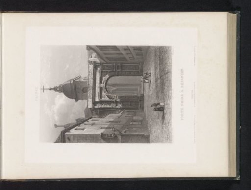 View of the Porte Noire in Besançon