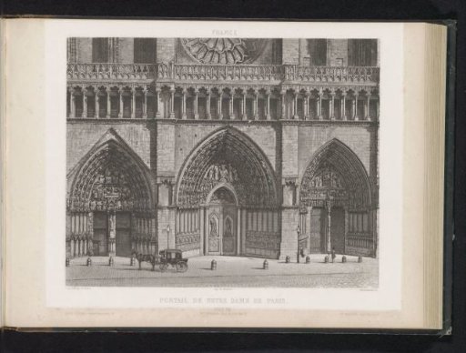 Entrance Portal of Notre-Dame in Paris