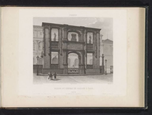 Part of the Facade of the Château de Gaillon in Paris