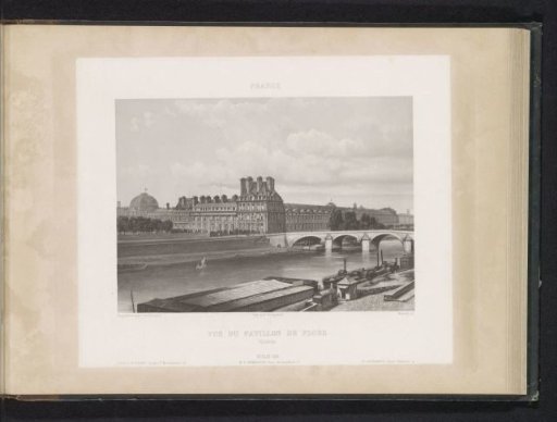 View of the Pavillon de Flore in Paris