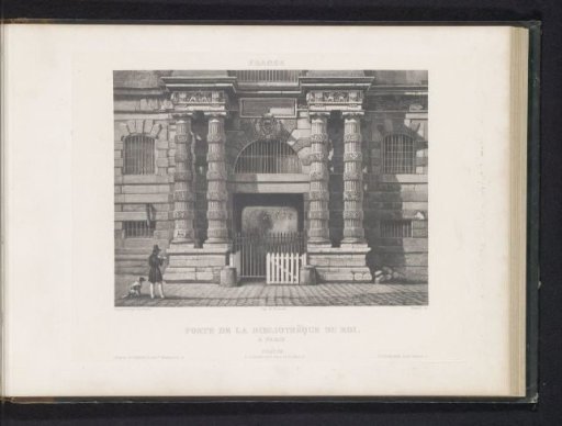 Entrance Portal of the Pavillon de la Bibliothèque in the Musée du Louvre in Paris