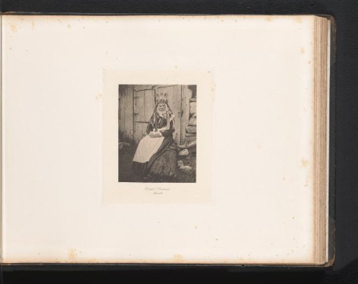 Portrait of an unknown woman in a wedding dress