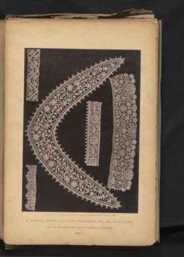 Five pieces of 17th-century Italian lace from the collection of the Kunstgewerbemuseum in Dresden