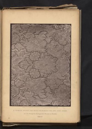 Piece of Brussels lace from circa 1720, from the collection of the Kunstgewerbemuseum in Dresden, Germany