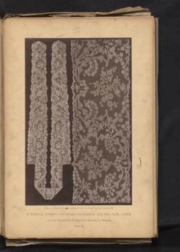 Two pieces of 18th-century Brussels lace from the collection of the Kunstgewerbemuseum in Dresden, Germany