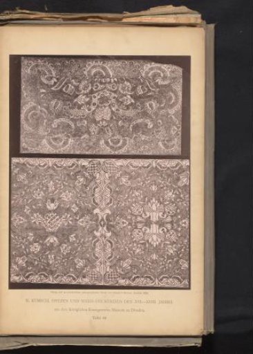 Two pieces of 18th-century German embroidery from the collection of the Kunstgewerbemuseum in Dresden, Germany