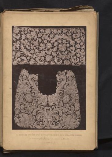 Two pieces of 17th-century lace produced in Venice, from the collection of the Kunstgewerbemuseum in Dresden