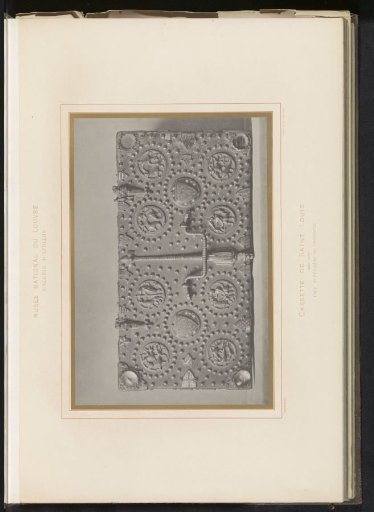 Box of King Louis IX of France, seen on the lid