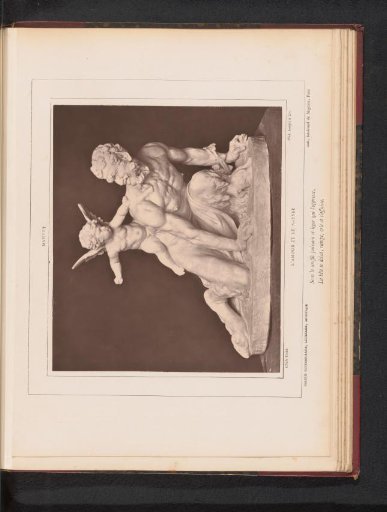 Sculpture l'Amour et le satyre by Jacques-Léonard Maillet