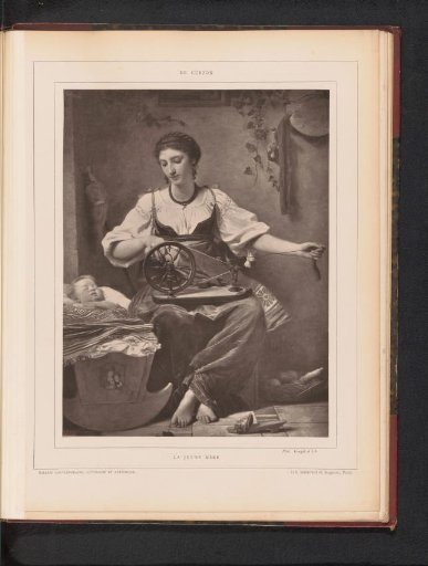 Reproduction of La jeune mère by Alfred de Curzon
