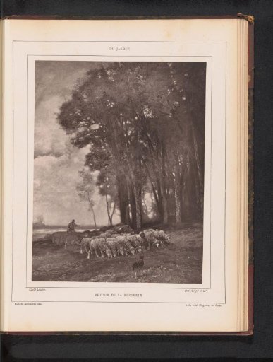 Reproduction of Retour de la bergerie by Charles Emile Jacque