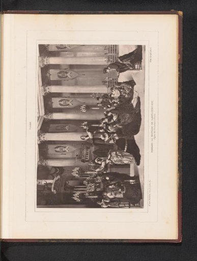 Reproduction of Pendant la neuvaine de Sainte-Geneviève by Hector Viger
