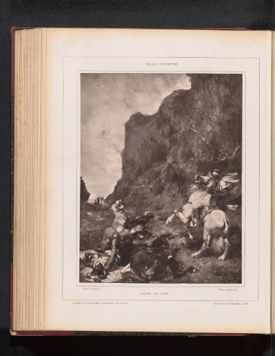 Reproduction of Chasse au lion by Eugène Fromentin-Dupeux