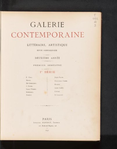Contemporary Gallery: Literary, Artistic