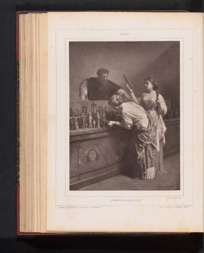 Reproduction of La Boutique à quatre sous by Jean-Louis Hamon