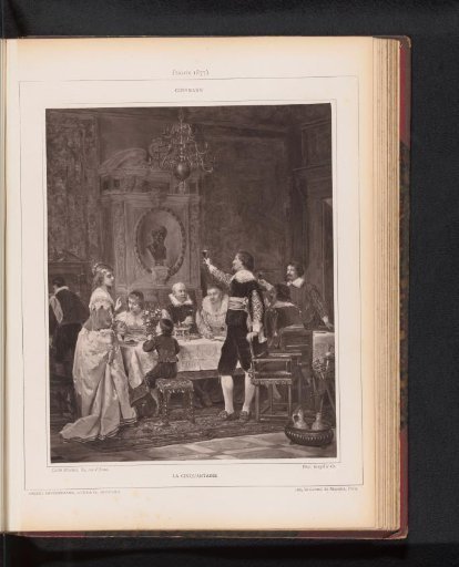 Reproduction of La cinquantaine by Herman Maurice Cossmann