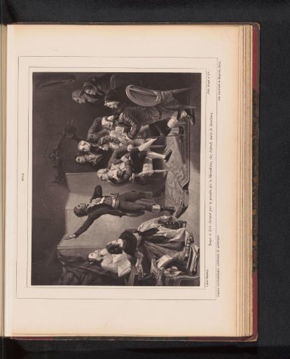 Reproduction of Rouget de Lisle chantant pour la première fois la Marseillaise, Chez Diétrich, maire de Strasbourg by Isidore Pils