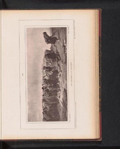 Reproduction of Les zouaves a la tranchée by Isidore Pils