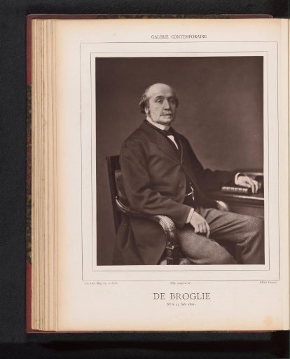 Portrait of Albert de Broglie