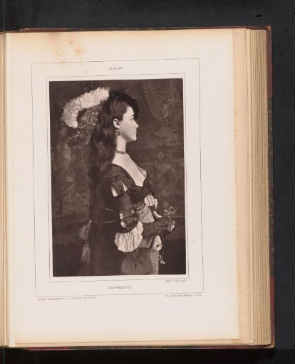 Reproduction of a Portrait of an Unknown Young Woman by Gustave Jean Jacquet