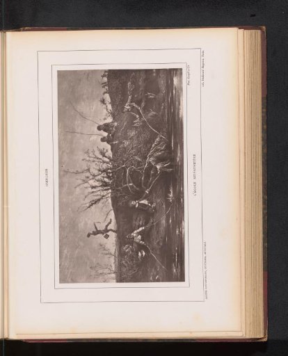 Reproduction of Les pêcheurs by Henri Joseph Harpignies