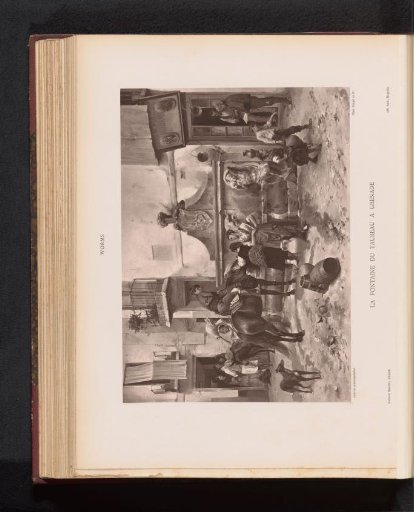 Reproduction of La fontaine du taureau at Granada by Jules Worms