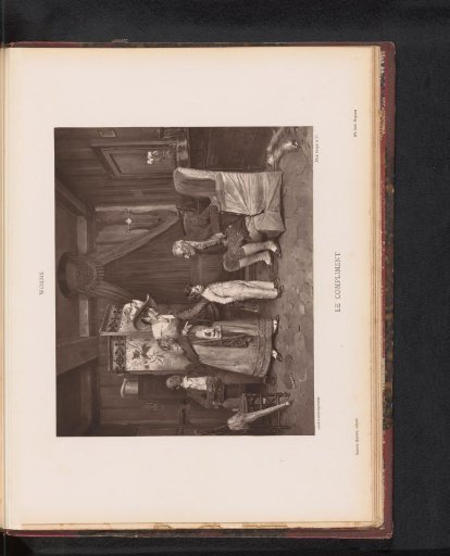 Reproduction of Le compliment by Jules Worms