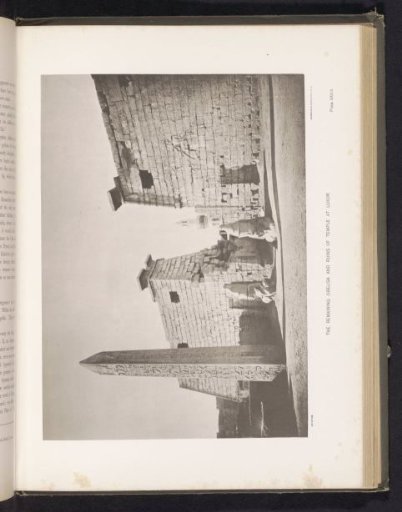 The remaining obelisk and ruins of the temple at Luxor