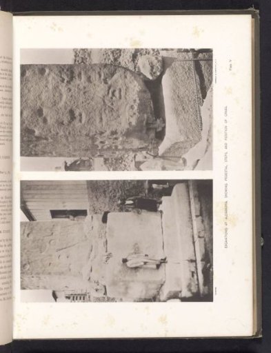 Excavations at Alexandria, showing pedestal, steps, and position of crabs