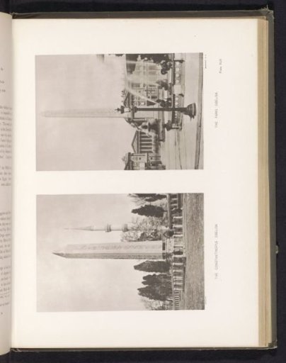 Obelisk of Theodosius at Constantinople and the Obelisk of Luxor on the Place de la Concorde in Paris