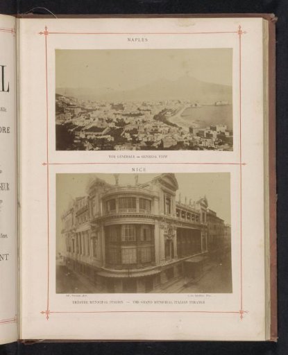 Two views of Nice and Naples