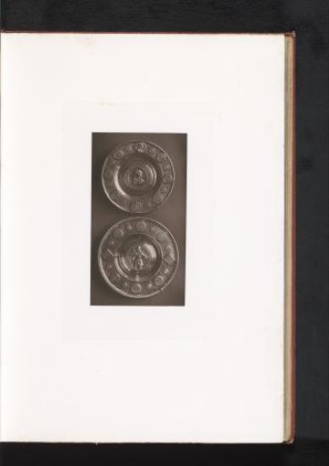 Two metal plates, displayed at the Exposition Rétrospective of 1873 in Tours, France