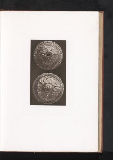 Two covers of ciboria, displayed at the Exposition Rétrospective of 1873 in Tours, France