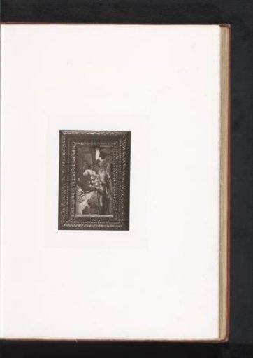 Depiction with three putti in a gilded wooden frame, displayed at the Exposition Rétrospective of 1873 in Tours, France