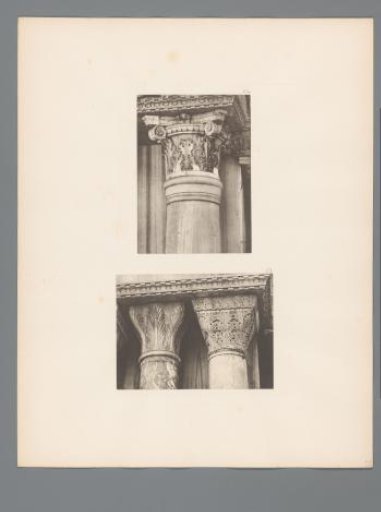 Two images of Corinthian capitals from San Marco in Venice