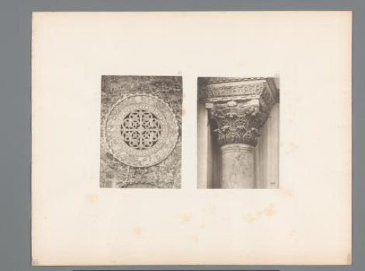 Part of the exterior and a Corinthian capital from San Marco in Venice