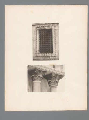 Window and two Corinthian capitals from San Marco in Venice