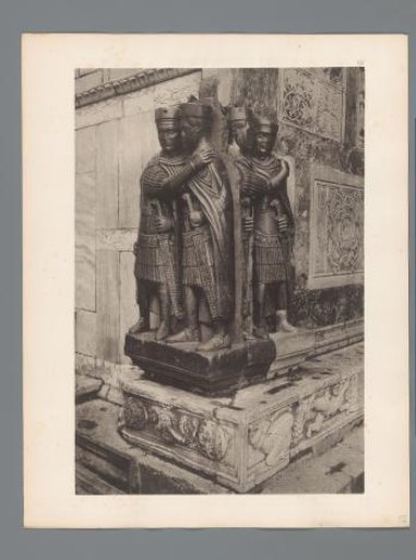 Sculptures on a corner of San Marco in Venice