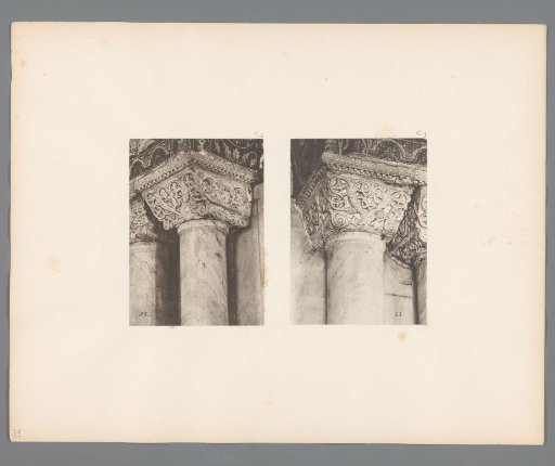 Two images of capitals from San Marco in Venice