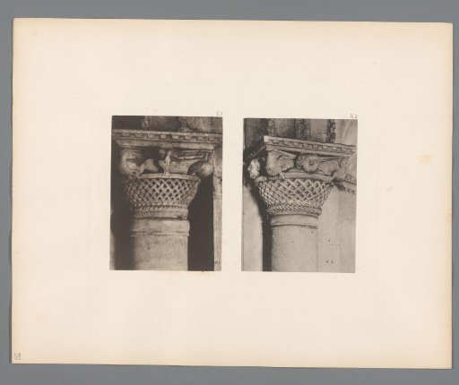 Two images of capitals from San Marco in Venice