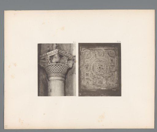 Capital and a mosaic from San Marco in Venice