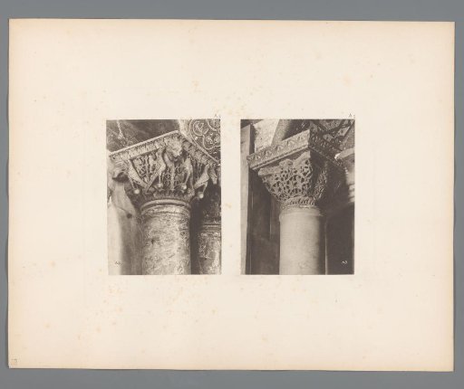 Two images of capitals from San Marco in Venice
