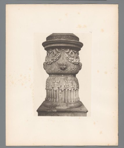 Part of a column with a face of an angel, from San Marco in Venice