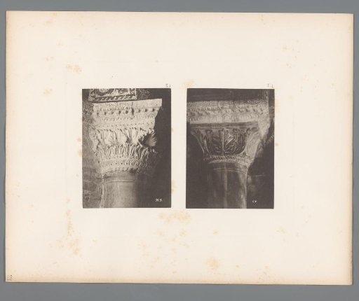 Two Images of Capitals from San Marco in Venice