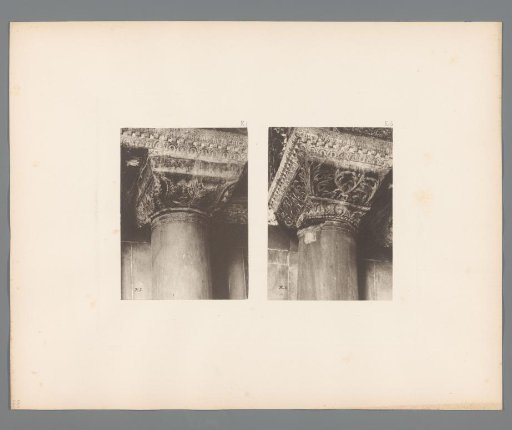 Two Images of Capitals from San Marco in Venice