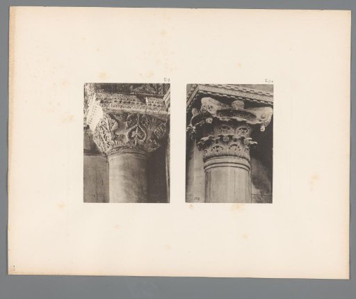Two Images of Corinthian Capitals from San Marco in Venice