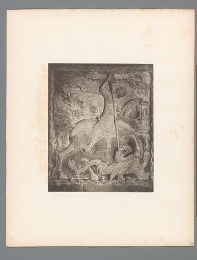 Relief of a Horseman on Horseback Slaying a Dragon from San Marco in Venice