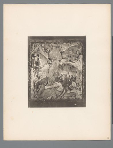 Relief of a Horseman on Horseback Fighting a Dragon from San Marco in Venice