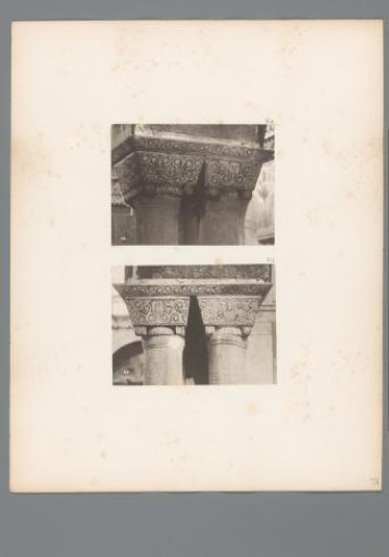 Two Images of Capitals from San Marco in Venice