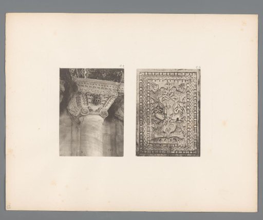 Corinthian capital and a detail from San Marco in Venice